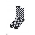 Vans Checkerboard Crew Black/White chaussettes - Freeride Attitude