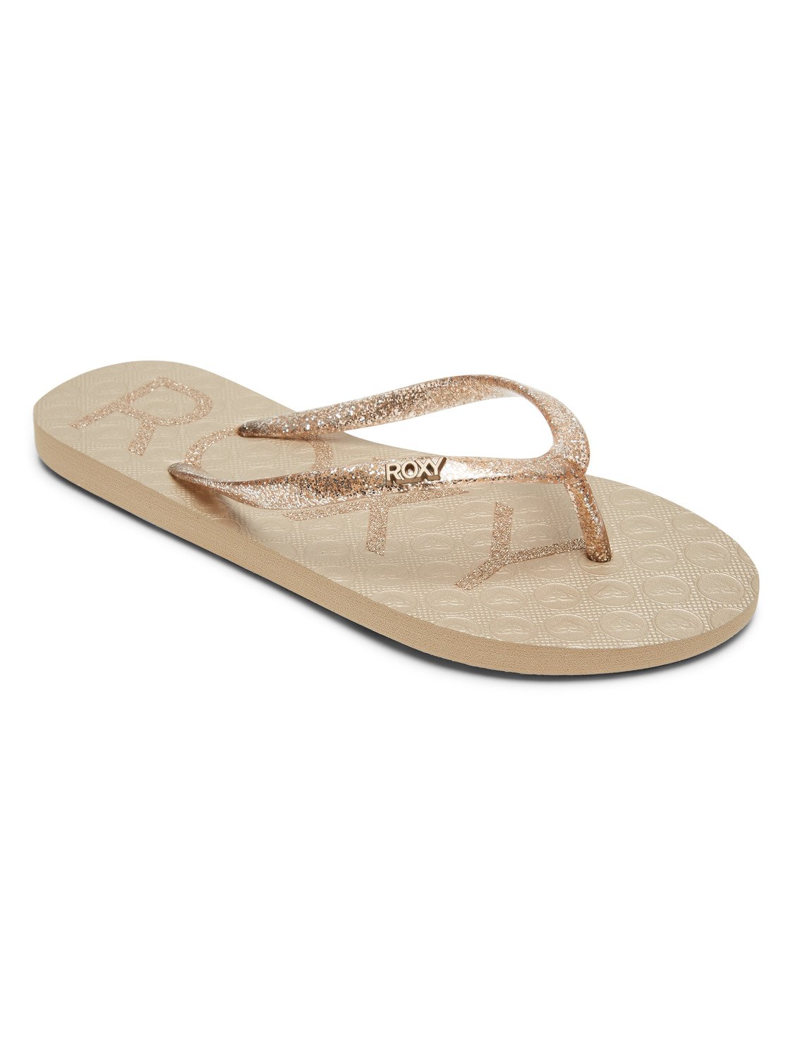 Sandales Tongs Roxy Viva Tone Pour Femme - Semelle Caoutchouc, Dessus Synthétique - Confortables Et Stylées