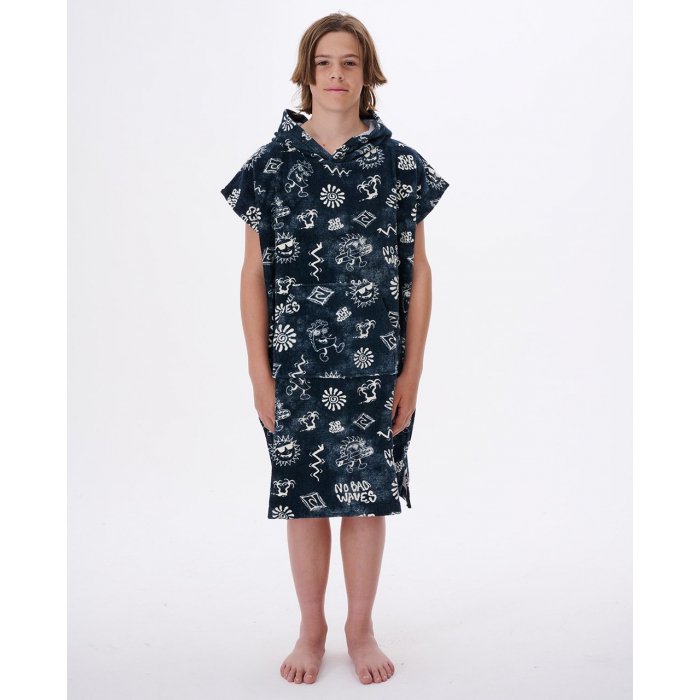 Rip curl printed poncho enfant