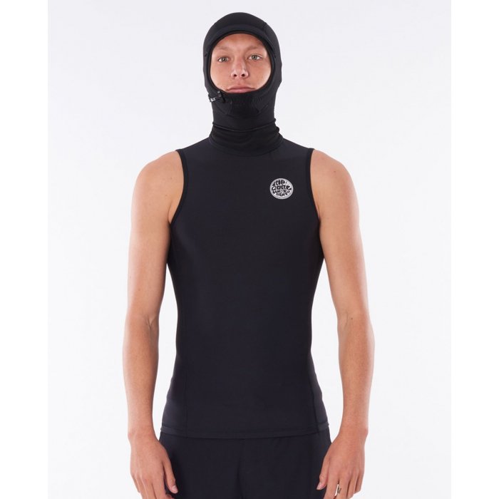 Rip Curl Flashbomb 5mm veste néoprène sans manches à capuche 2023 Rip Curl Flashbomb 5mm veste néoprène sans manches à capuche 2023