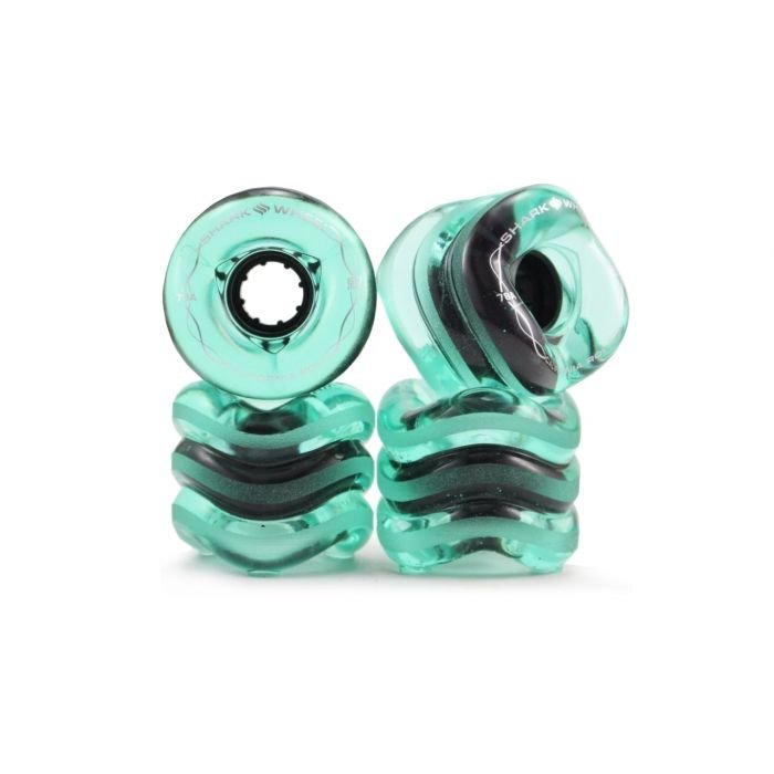 Shark Wheel roues California Roll clear 60MM 78A Transparent Emerald Shark Wheel roues California Roll clear 60MM 78A Transparent Emerald