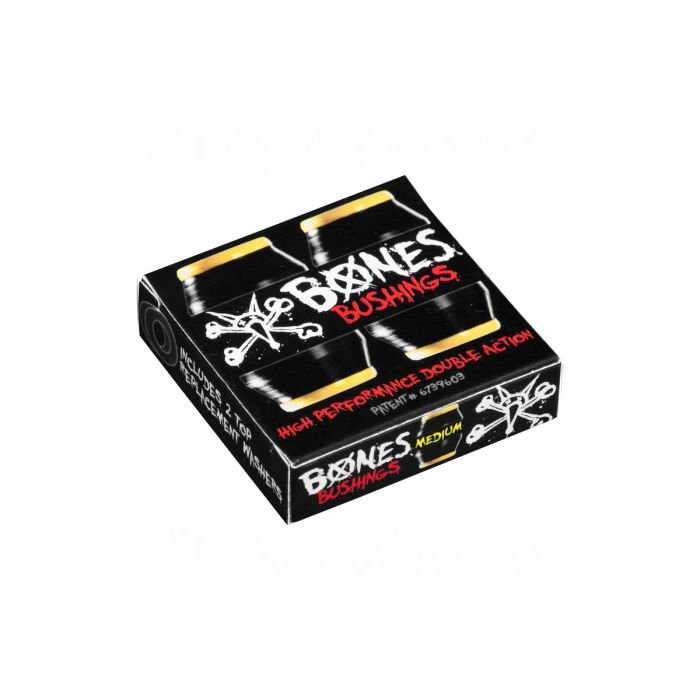 Bones Bushings (jeu de 4) Hardcore Medium 91A Black