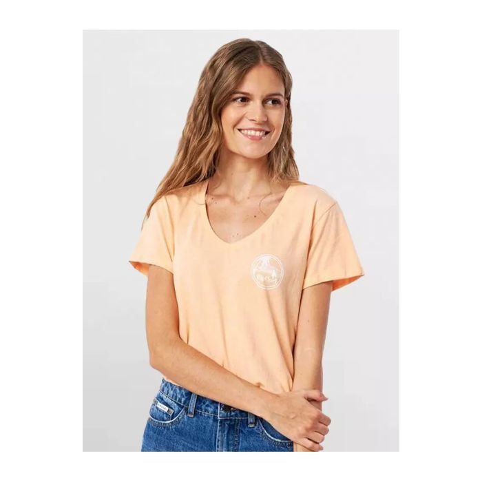 Rip Curl Re-entry Crew Tshirt à manches courtes col V femme Rip Curl Re-entry Crew Tshirt à manches courtes col V femme