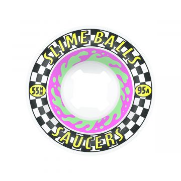 Santa Cruz Slime Balls Saucers 55mm 95a roues de skate (jeu de 4)