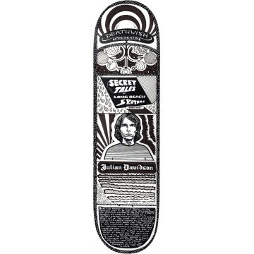 Deathwish Secret Tales Julian Davidson 8.5x32.5 Plateau de skate