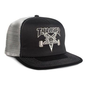 Thrasher Skate Goat EMB Casquette mesh black grey