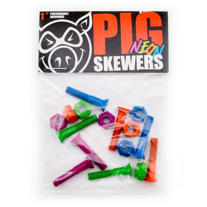 Pig visserie (jeu de 8) phillips cruciforme 1 pouce neon Pig visserie (jeu de 8) phillips cruciforme 1 pouce neon