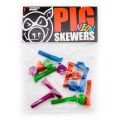 Pig visserie (jeu de 8) phillips cruciforme 1 pouce neon