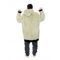 All-In Veste Plaid Poncho zippé