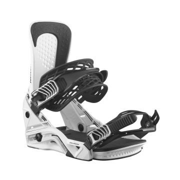 Salomon Hologram 2025 white fixations de snowboard 