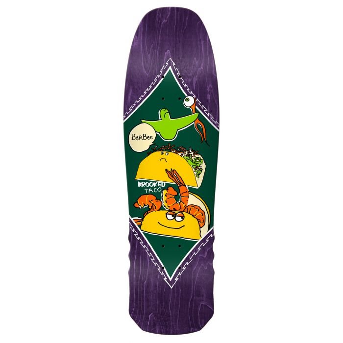 Krooked Barbee Shrimp Taco 9.3 x 31.73 Plateau de skateboard Krooked Barbee Shrimp Taco 9.3 x 31.73 Plateau de skateboard