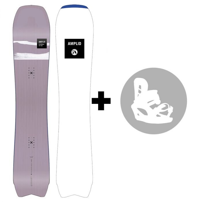 Pack Amplid Psychonaut 2025 planche de snowboard + Fixations au choix