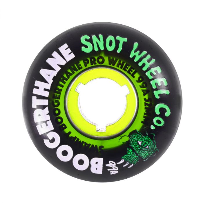 SNOT WHEEL CO Swampys Gator Clear Core Boogerthane 52mm 99a Clear Black roues de skateboard (jeu de 4) SNOT WHEEL CO Swampys Gator Clear Core Boogerthane 52mm 99a Clear Black roues de skateboard (jeu de 4)