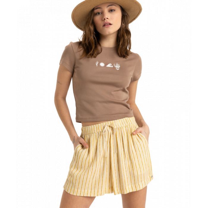 Roxy Lekeitio Break High Printed Cr short femme Roxy Lekeitio Break High Printed Cr short femme