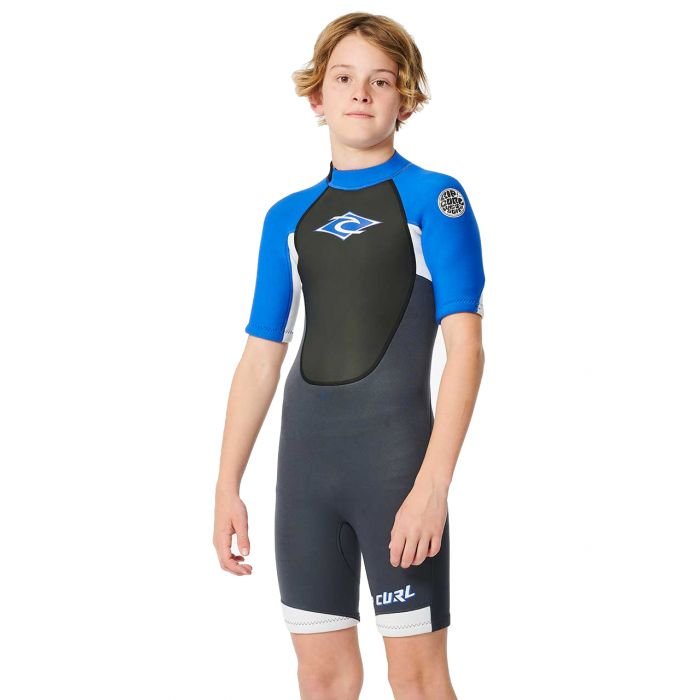 RIP CURL Omega Back Zip 2mm Shorty Néoprène Manches Longues pour enfant RIP CURL Omega Back Zip 2mm Shorty Néoprène Manches Longues pour enfant