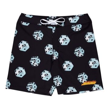 Santa cruz flaming strip dice boardshort 2025