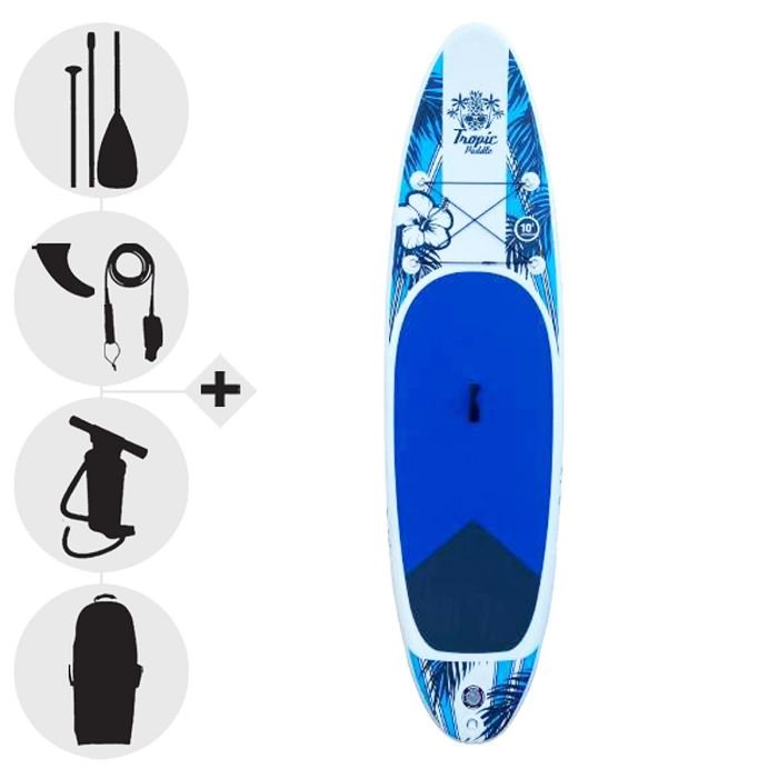 TROPIC PADDLE Hibiscus V2 10.0 Pack stand up paddle gonflable TROPIC PADDLE Hibiscus V2 10.0 Pack stand up paddle gonflable