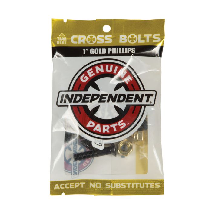 Independent Vis phillips 1pouce black gold (jeu de 8) Independent Vis phillips 1pouce black gold (jeu de 8)