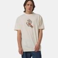 Santa Cruz Burnt Bone Hand Unbleached Cotton t-shirt à manches courtes homme