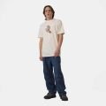 Santa Cruz Burnt Bone Hand Unbleached Cotton t-shirt à manches courtes homme