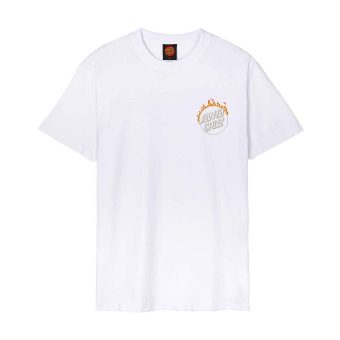 Santa Cruz Burnt Opus Oversized White t-shirt à manches courtes homme Santa Cruz Burnt Opus Oversized White t-shirt à manches courtes homme
