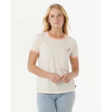 RIP CURL&nbsp;Swell&nbsp;Lines&nbsp;Ringer&nbsp;tshirt manches courtes femme