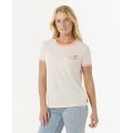 RIP CURL Swell Lines Ringer tshirt manches courtes femme RIP CURL Swell Lines Ringer tshirt manches courtes femme