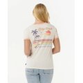 RIP CURL Swell Lines Ringer tshirt manches courtes femme RIP CURL Swell Lines Ringer tshirt manches courtes femme