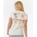 RIP CURL Swell Lines Ringer tshirt manches courtes femme RIP CURL Swell Lines Ringer tshirt manches courtes femme