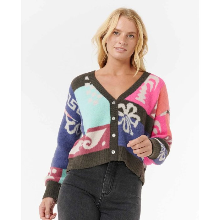 RIP CURL keepsakes Jacquard Cardigan top femme RIP CURL keepsakes Jacquard Cardigan top femme