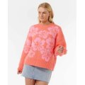 RIP CURL&nbsp;Hibiscus Heat&nbsp;Jacquard Crew&nbsp;pull femme&nbsp;