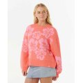 RIP CURL&nbsp;Hibiscus Heat&nbsp;Jacquard Crew&nbsp;pull femme&nbsp;