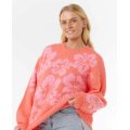 RIP CURL&nbsp;Hibiscus Heat&nbsp;Jacquard Crew&nbsp;pull femme&nbsp;