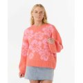 RIP CURL&nbsp;Hibiscus Heat&nbsp;Jacquard Crew&nbsp;pull femme&nbsp;