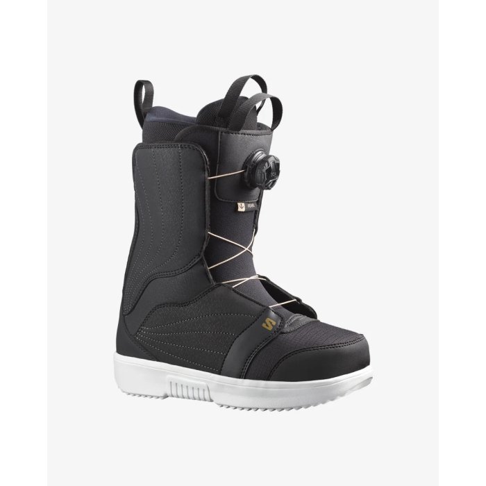 Salomon pearl boa black/white/gol Snowshoes femme h26 BOOTS DE SNOWBOARD POUR FEMME