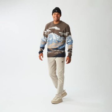 Picture Gibow Knit Sweater Pullover en maille jacquard pour homme