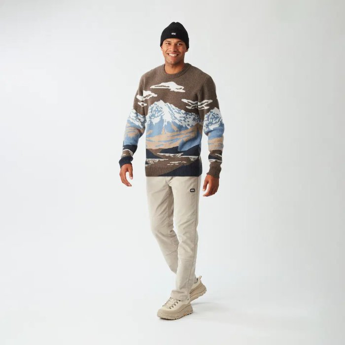 Picture Gibow Knit Sweater Pullover en maille jacquard pour homme