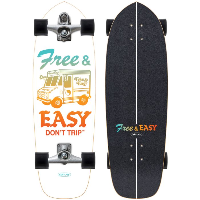 Carver Free & Easy Paleta C7 30.75 Surfskate complet Carver Free & Easy Paleta C7 30.75 Surfskate complet