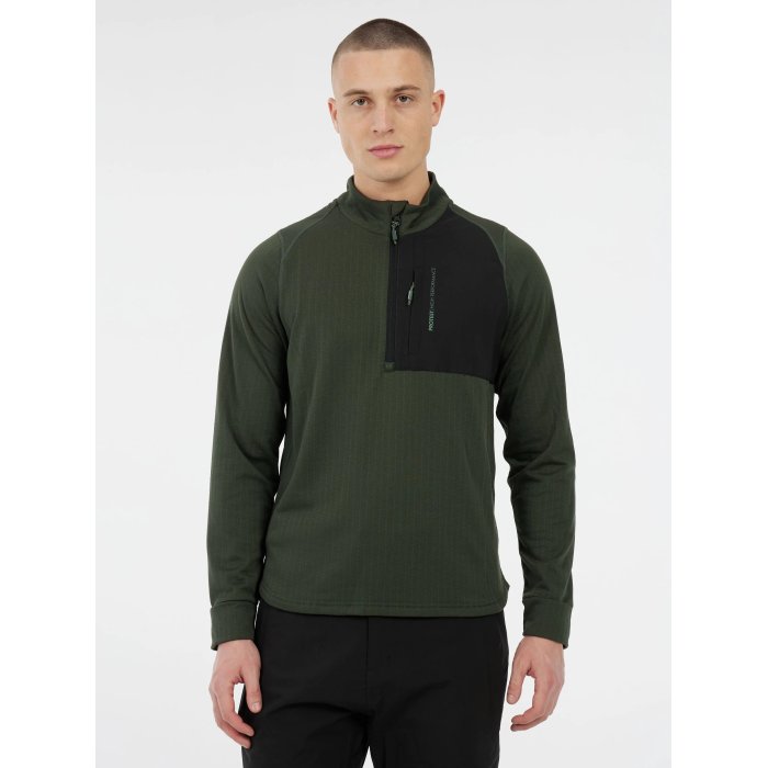 Protest&nbsp;Prtcatcher 1/4 zip active top sous pull homme&nbsp;