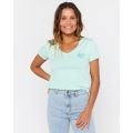 RIP CURL Heart V Neck tshirt manches courtes femme RIP CURL Heart V Neck tshirt manches courtes femme