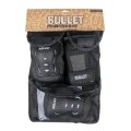 BULLET Junior Combo Black White Pack de protections de skateboard complet BULLET Junior Combo Black White Pack de protections de skateboard complet