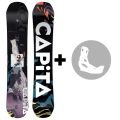Pack Capita&nbsp;D.O.A&nbsp;Wide planche de&nbsp;snowboard homme + Fixations au choix