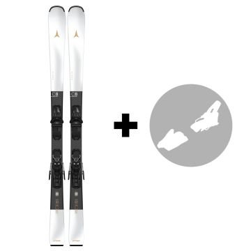 Pack Atomic Cloud C8 + fixations M 10 GW White/Light Sand 2026 pack skis complets pour femme