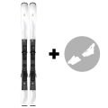 Pack Atomic Cloud C8 + fixations M 10 GW White/Light Sand 2026 pack skis complets pour femme
