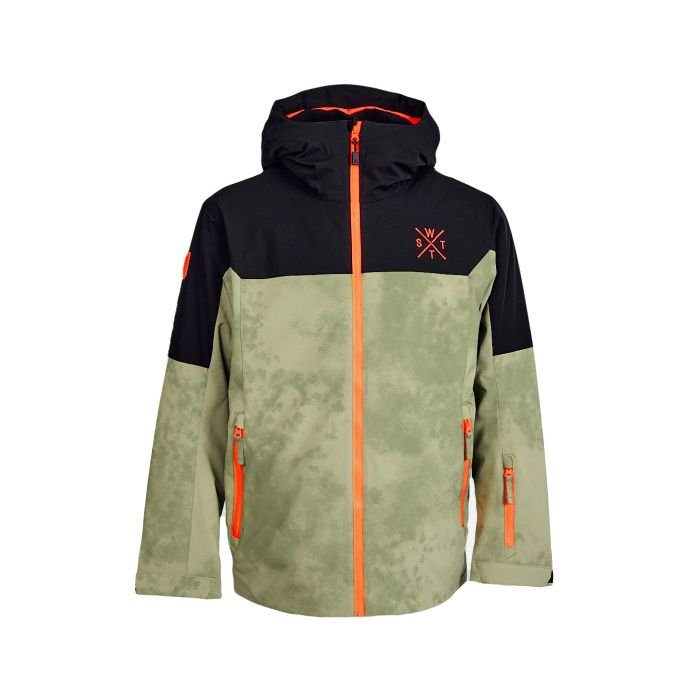 WATTS X-GAMMA veste de ski pour homme 20k Acid Wash Olive