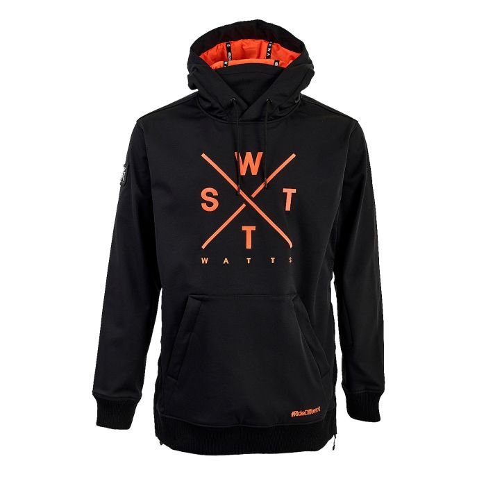 WATTS Ortbital veste soft shell 10K/10K unisexe Black/Fluo Orange WATTS Ortbital veste soft shell 10K/10K unisexe Black/Fluo Orange