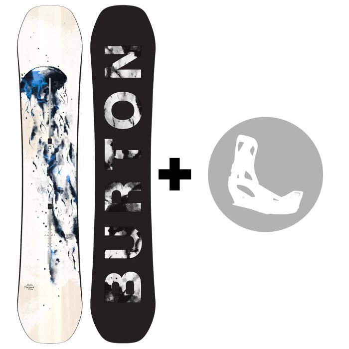Pack BURTON Feelgood&nbsp;Planche de&nbsp;snowboard femme + fixations au choix 