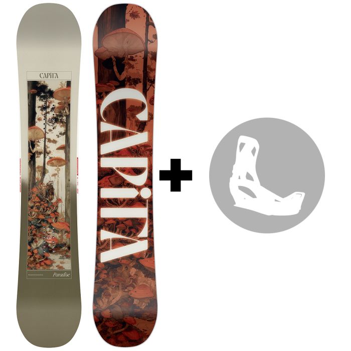 Pack Capita Paradise planche de snowboard femme + fixations au choix Pack Capita Paradise planche de snowboard femme + fixations au choix