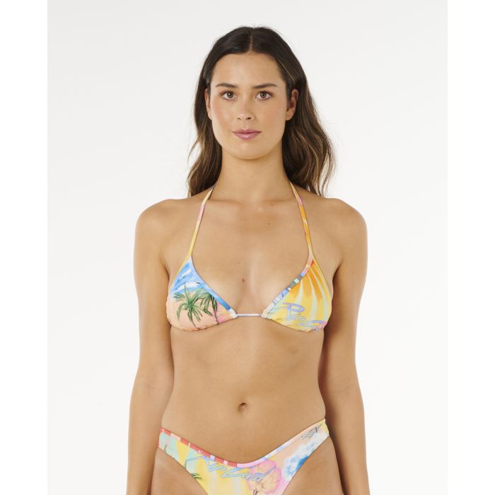 RIP CURL&nbsp;Hotel&nbsp;Malibu&nbsp;Sliding&nbsp;Tri haut de maillot de bain femme