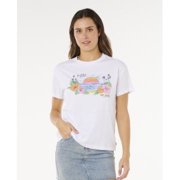 RIP CURL Sun&nbsp;Rays&nbsp;Cropped&nbsp;Tee tshirt manches courtes femme